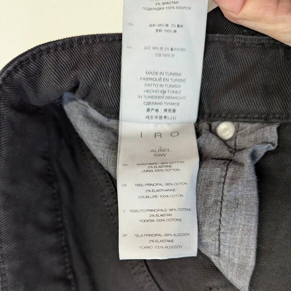 IRO Experience Size 26 Black Wash Cropped Jeans - Picture 8 of 14